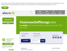 Tablet Screenshot of kissimmeeselfstorage.com